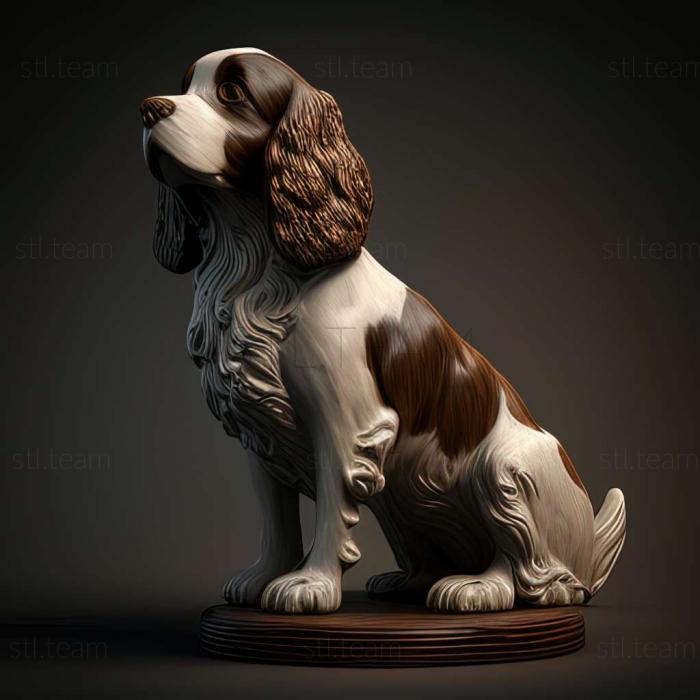 3D model English Springer Spaniel dog (STL)